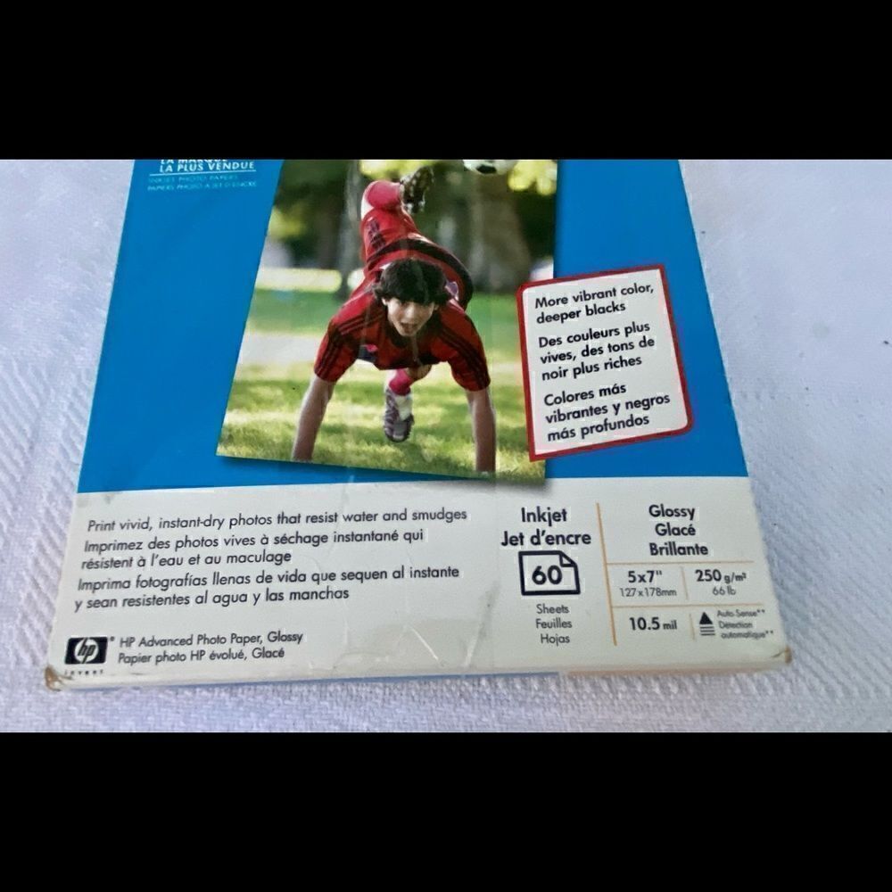HP Advanced Photo Paper 5x7” Glossy Open Box. - Picture 2 of 5